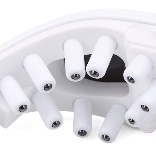Магнітно акупунктурний масажер для очей Healthy Eyes Massager KL-218, масажні окуляри для зони навколо очей 22 масажних пальчика, на батарейках білі