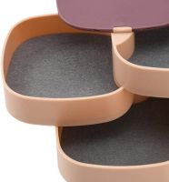 Обертова скринька органайзер Rotatable Jewellery Organizer LD-688 для зберігання ювелірних прикрас 4 Відділення з дзеркалом, Футляр для біжутерії