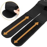 Електричний пояс-стимулятор для черевного преса Abdominal Toning Belt NY-82, масажер міостимулятор W24 для м'язів живота з 6 режимами від USB Чорний