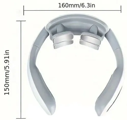Електроімпульсний міостимулятор масажер для шиї Smart Neck Massage MD - 066 з USB 1200 маг, багатофункціональний електромасажер для м'язів MD-061