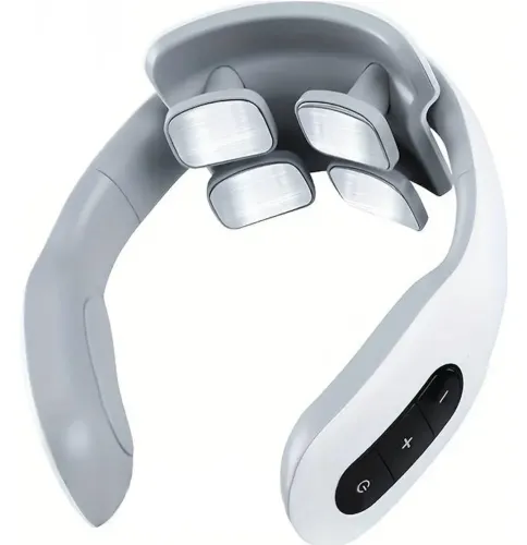 Електроімпульсний міостимулятор масажер для шиї Smart Neck Massage MD - 066 з USB 1200 маг, багатофункціональний електромасажер для м'язів MD-061