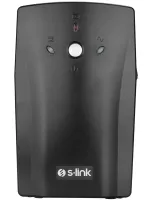 Аварійний безперебійник ДБЖ S-Link SL-UP650 650VA 390w на 2 розетки Джерело безперебійного живлення 7Ah для захисту від нестабільного електроживлення