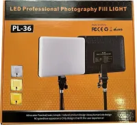 Світлодіодна прямокутна лампа Fill Light PL-36 LED з пультом ДУ для фото і відео зйомки 50W, Світлодіодний прожектор для студійної фотозйомки