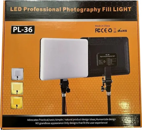 Світлодіодна прямокутна лампа Fill Light PL-36 LED з пультом ДУ для фото і відео зйомки 50W, Світлодіодний прожектор для студійної фотозйомки