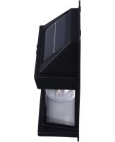 Вуличний настінний світильник Coba Solar Wall Lamp HW-666 - 1W на сонячній батареї, акумуляторна фасадна лампа з датчиком руху KT-666