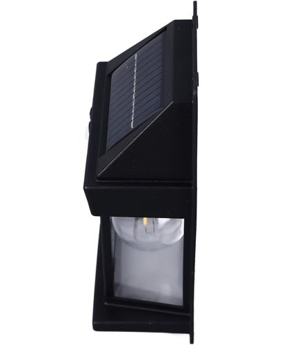 Вуличний настінний світильник Coba Solar Wall Lamp HW-666 - 1W на сонячній батареї, акумуляторна фасадна лампа з датчиком руху KT-666