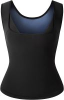 Жіноча стягуюча майка Sweat Shaper Women's для схуднення з ефектом сауни, Майка сауна для заняття спортом для жінок M/L XL / XXL Чорна