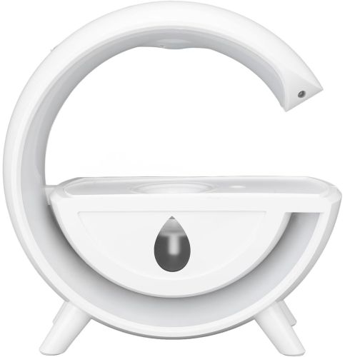 Антигравитационный увлажнитель воздуха ночник Anti-Gravity Humidifier T00K8 с RGB подсветкой, Диффузор 350мл с капельным эффектом от USB Белый