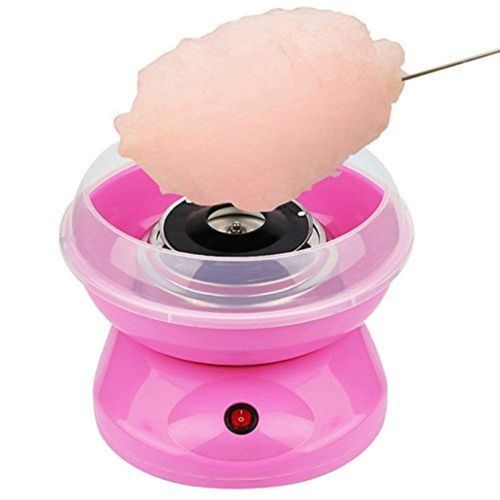 Міні апарат для солодкої вати Cotton Candy Maker GCM-520, Рожевий, Машинка для цукрової вати 500W, солодка вата для дому