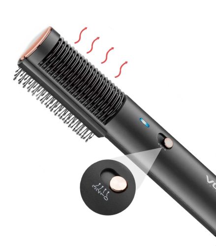 Фен щітка випрямляч VGR V-490 Hair Dryerhot Air Comb для сушіння й укладання будь-якого типу волосся гарячим повітрям 2 в 1, Стайлер гребінець 1200W