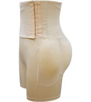 Коригувальні трусики-шорти Body Hip Pants для збільшення сідниць із завищеною високою талією і ефектом пуш-ап, стягуючі для стегон бежеві