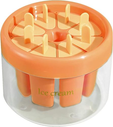 Силіконова форма Зроби сам Ice Cream mold 8 клітинок для морозива, фруктового льоду і ескімо, Морожениця формочка з відсіком для води і підставкою
