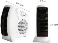 Підлоговий електричний тепловентилятор дуйка Domotec MS-5903 2000W, переносний настільний обігрівач 2 в 1 з терморегулятором Домотек MS5903 Білий