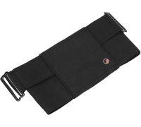 Поясна сумка бананка Mini Belt Bag ISKYBOB 7452 для документів і телефону без застібки, сумочка органайзер на пояс і ремінь чоловіків і жінок Чорна