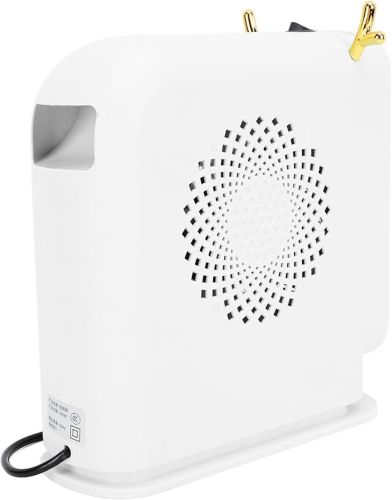 Підлоговий спіральний обігрівач тепловентилятор Voltronic JIEBO-N8 500W з ріжками оленя, переносний настільний електрообігрівач Deer Білий