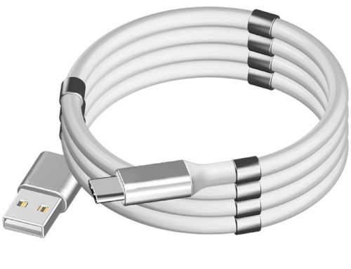 Магнітний зарядний кабель MagLink 7612 usb Micro-USB 1 метр для зарядки телефону, вічний шнур зарядка SuperCalla Cable 100 см з магнітними вставками