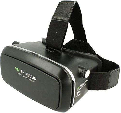 3D Очки виртуальной реальности с пультом ДУ VR Shinecon G04, 3Д Шлем виртуальной реальности для телефона, гарнитура для 4.7-6 дюймов, Черный