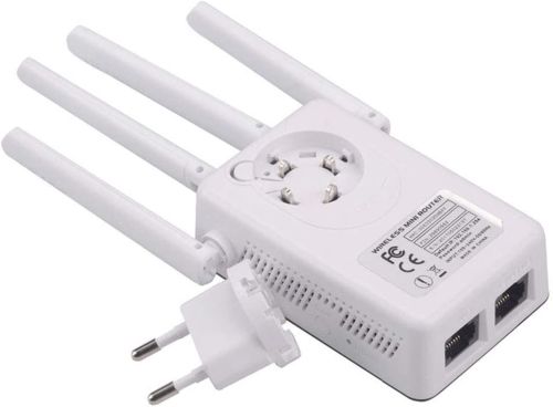 Репітер Wi-Fi сигналу PIX-LINK LV-WR09 з 4-ма вбудованими антенами Підсилювач, ретранслятор, Роутер до 300 мб/з, міні WiFi маршрутизатор Repeater / AP