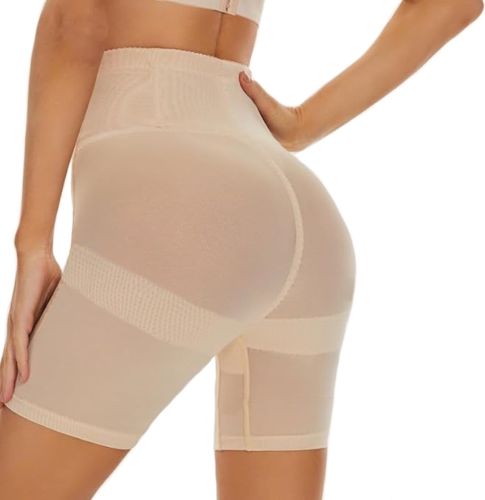 Стягуючі шорти для корекції фігури California Beauty Slim'n Lift, стягуюча жіноча білизна Слім енд ліфт Силует із завищеною талією бежеві