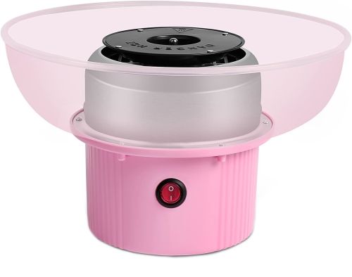 Мини аппарат для приготовления сладкой ваты Cotton Candy Maker LY-102 Pink, Машинка для изготовления сахарной ваты 500W для дома Розовый