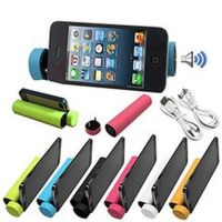 Портативний динамік 3 в 1 Bluetooth + Power bank, колонка для телефону, (Black, White, Blue)