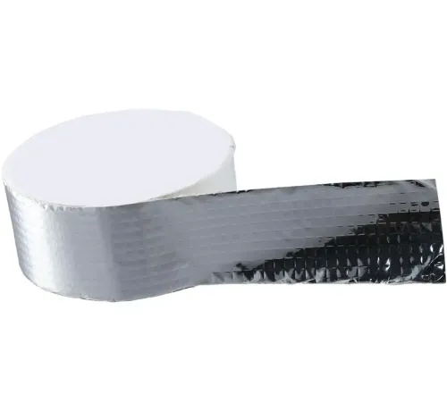 Сверхпрочная клейкая лента с алюминиевым покрытием Butyl Self-Adhesive 1.2мм х 5см х 10м, Алюминиевая водостойкая липкая фольга скотч 10 м Серебристая