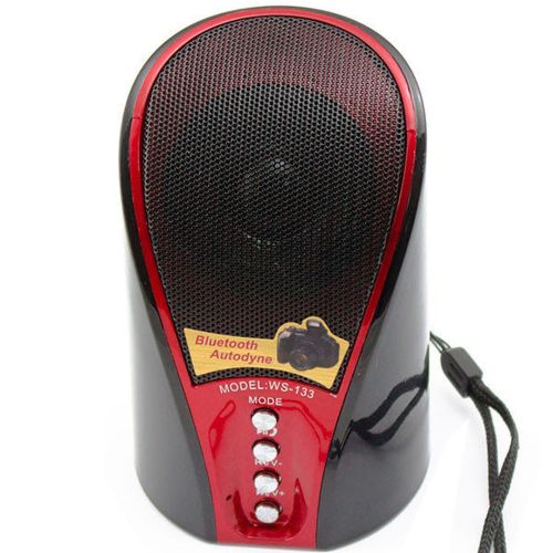 Бездротова Bluetooth колонка SPS WS-133, 800mAh з підтримкою TF карт вбудований програвач, акумуляторна блютуз колонка з mp3 плеєром і радіо