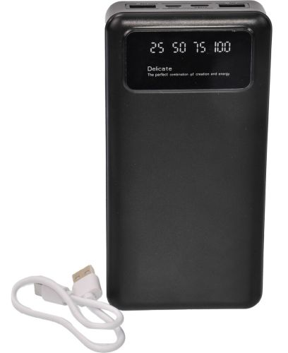 Зарядний пристрій УМБ Power Bank Viaking 50000 mAh smart-quality N7 3USB з ліхтариком , Портативна батарея повербанк зовнішній акумулятор YM-500