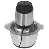 Электрический измельчитель мясорубка Cooking Молния ZP-051 600W с двухъярусным лезвием Металлический кухонный блендер мини комбайн с чашей 2л BT-7019