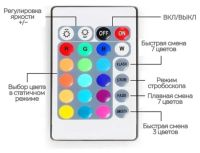 Комплект светодиодной LED ленты 5050 RGB Все цвета 12V цветная 5м пульт блок, разноцветная в силиконе SMD5050 многоцветная светодиодная лента