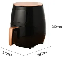 Безмаслянная Аерофритюрниця мультипечь Air Fryer su Tai ST-505 6л для приготування їжі 2400W фритюрниця без масла з функцією аерогрилю S18