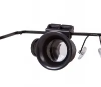 Бінокулярні налобні окуляри з підсвічуванням Glasses 9892a 20х налобна збільшувальна лупа бінокуляри на голову для ювелірів, пайки, читання і ремонту