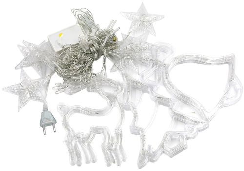 Внутренняя цветная гирлянда штора, занавес Рождество Christmas Style 2.5Х1 м 138 LED диодов M новогодняя светодиодная RGB на окно 2.5мх1м 220V
