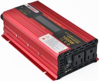 Автомобільний інвертор UKC 12V-220V 1000W KC-1000D авто перетворювач напруги струму з LCD дисплеєм від прикурювача, акумулятора з екраном