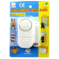 Бездротова дверна і віконна Сигналізація Door / Window Entry Alarm RL-9805, звукова з датчиком вібрації і звуком 90 дБ RL9805 на батарейках