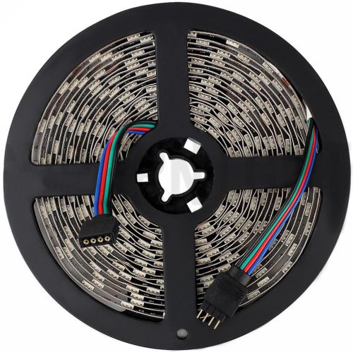 USB Bluetooth світлодіодна стрічка Rope-Lights RGB SMD5050 5 м IP65 з управлінням від телефону різнобарвна з контролером в силіконі Чорна SMD-5050