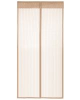 Антимоскітна сітка на магнітах Magic Mesh Beige 90Х210 см розсувна магнітна москітна штора від комах комарів, мух на двері Бежева Меджик Меш