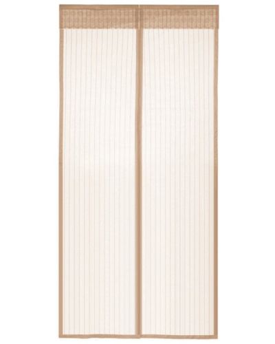Антимоскітна сітка на магнітах Magic Mesh Beige 90Х210 см розсувна магнітна москітна штора від комах комарів, мух на двері Бежева Меджик Меш