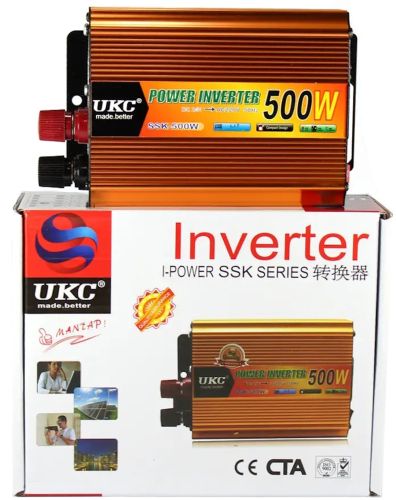 Автомобильный инвертор UKC SSK 24V-220V 500W авто преобразователь напряжения тока от прикуривателя и аккумулятора, зарядное с защитой от перегрева