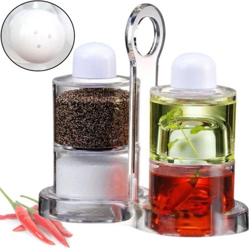 Настільний набір для спецій Spice Jar. O. V. S. P. stack Dispenser set органайзер для зберігання олії, оцту, перцю і солі на 4 ємності з підставкою