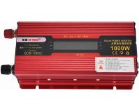 Автомобільний інвертор UKC 12V-220V 1000W KC-1000D авто перетворювач напруги струму з LCD дисплеєм від прикурювача, акумулятора з екраном