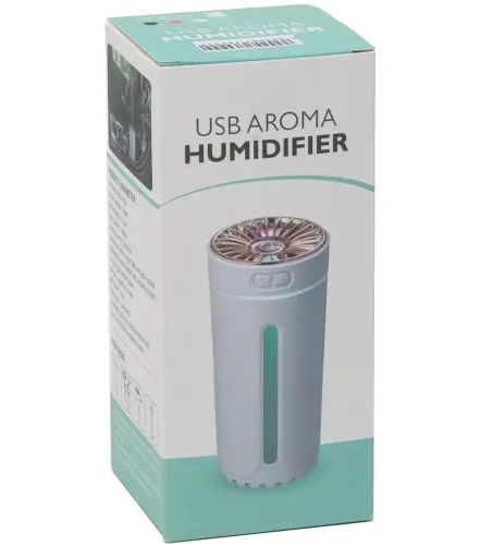 Беспроводной автомобильный увлажнитель воздуха Aroma Humidiifer H20 с RGB подсветкой, Аккумуляторный аромадиффузор USB HP227 в авто и для дома