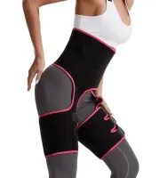 Коригуючий пояс фіксатор Adjustable One Piece Waist Band JN-79 для схуднення і корекції талії, Жиросжигающий корсет для заняття спортом Чорний