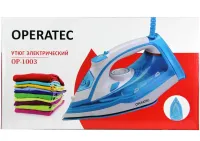 Ручний Парова праска Operatec OP-1003 2200W з керамічною підошвою регулятором подачі пари для прасування одягу OP1003 з парою від мережі 2200Вт Синій