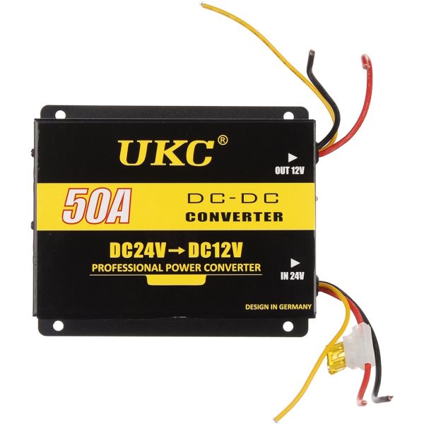 Перетворювач авто інвертор DC / DC 24V-12V 50A GS-D50A автомобільний імпульсний понижуючий автоінвертор напруги струму з захистом від перегріву