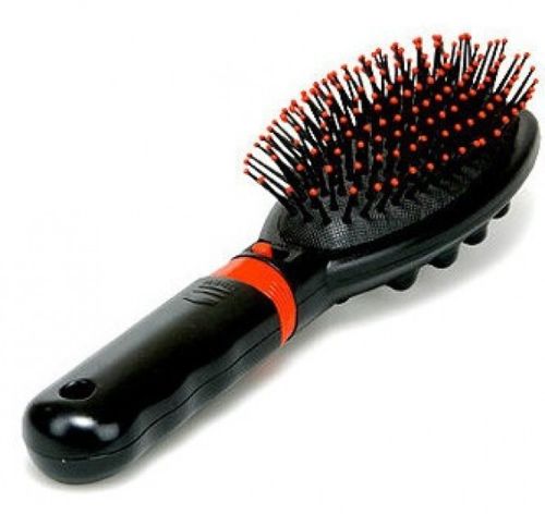 Електрична масажна гребінець Massage Hair Brush RM-709 для випрямлення волосся, гребінець-вібромасажер для будь-якого типу волосся Чорна