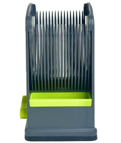 Ручная мясорубка слайсер Fresh Meat Slicer YLM-248 для тонкой нарезки и измельчения мяса, Ручной измельчитель LY-824 17 лезвий с подставкой Серый