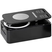 Держатель подставка для телефона с колонкой Microphone speaker set AND K18-2 Беспроводная Bluetooth колонка с держателем и 2 микрофонами для караоке