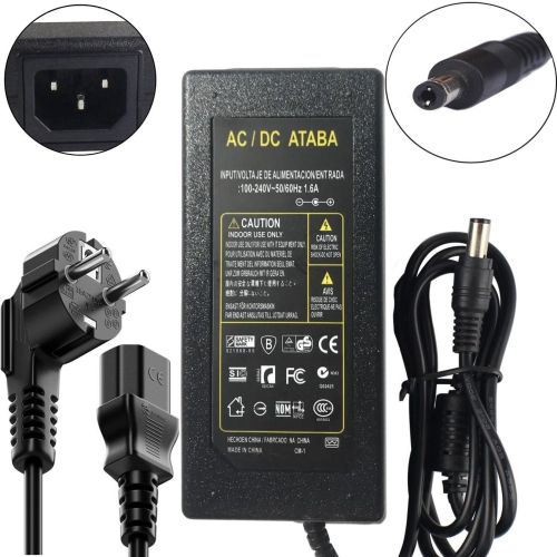 Адаптер живлення AC-DC Ataba 24V 3A 74W 5,5 мм / 2,5 мм універсальний мережевий блок живлення для електронної техніки штекер 5.5*2.5 мм 24 В 3 А