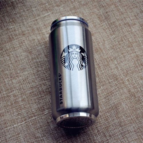 Металлическая термокружка Starbucks 450мл Старбакс PTKL-360 банка с трубочкой